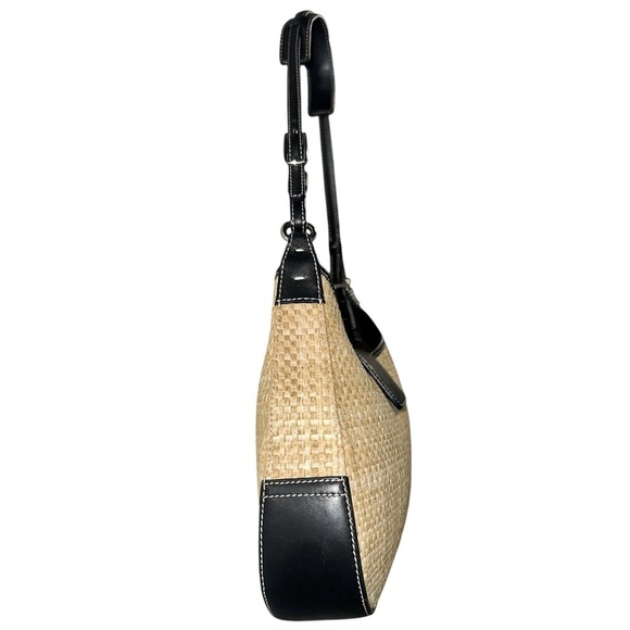 Coach Coach Straw Leather Handbag #8159 - Picture 8 of 16